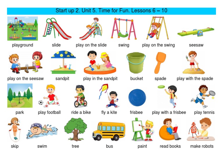 Fun Activities for Kids: Unit 5 Lessons | PDF