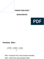 Format Mini Riset Biodiversitas