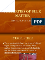 Properties of Bulk Matter Mechanics