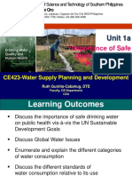 CE423-Unit 1b - Importance of Safe Drinking Water On Health-SC