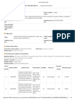 Order Details Sheet: Buyer Information