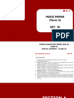 Sample Paper SST - Ix