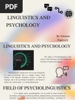 Linguistics and Psychology