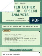 MLK Jr. Speech Analysis