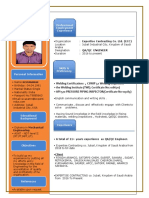 Professional Employment Experience: Welding Certification:-, CSWIP 3.1 Welding Inspector