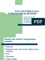 Aspectele Culturale Ale Comunicarii in Afaceri: Geert Hofstede: The