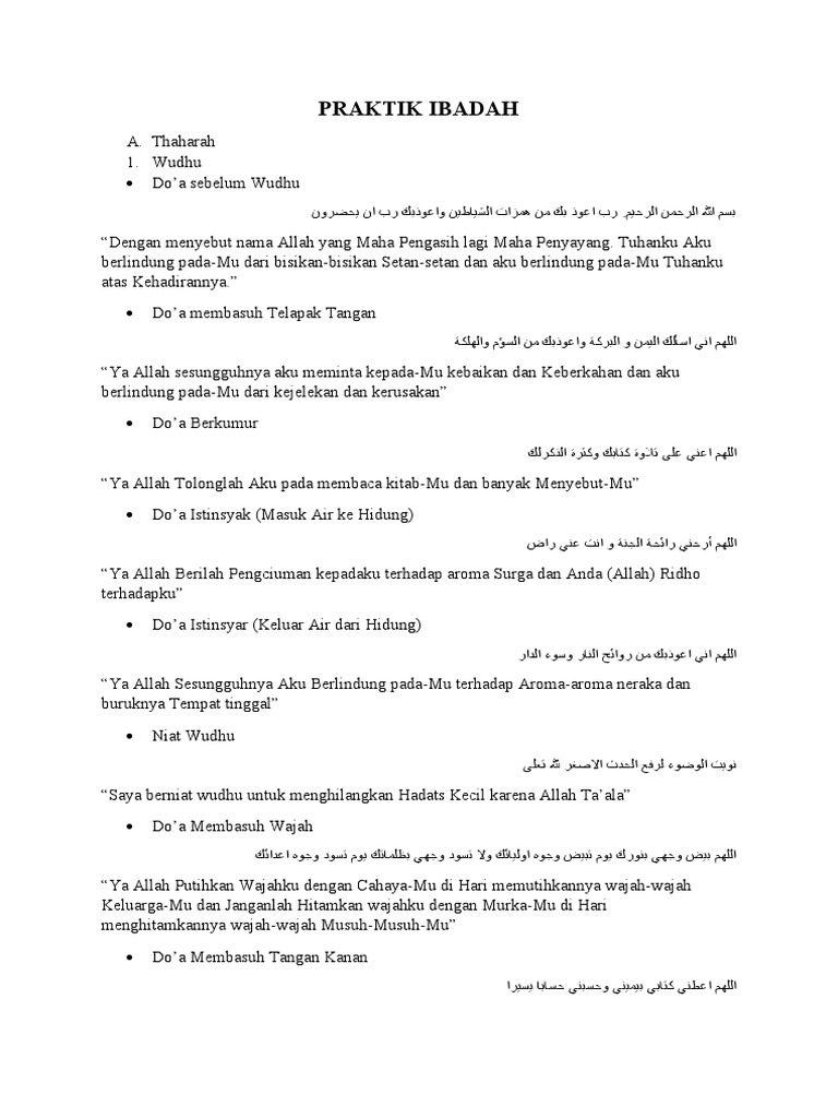 Panduan Praktik Ibadah: Thaharah dan Sholat | PDF | Agama & Spiritualitas
