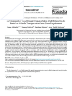 Development of Road Freight Transportation Distribution Model Based On Vehicle Transportation Inter Zone Requirement