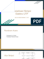 Sosialisasi Skripsi Elektro UTP