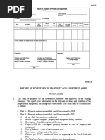 Report On Inventory of Property and Equipment