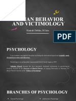 Human Behavior and Victimology