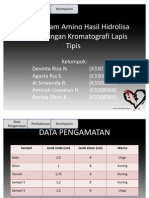 Analisa Asam Amino Hasil Hidrolisa Kasein Dengan Kromatografi