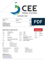 Electronic Ticket For 1lxkp7 Departure Date 02-06-2022