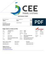 Electronic Ticket For 1m8dkf Departure Date 15-05-2022