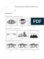 Listening Part 1: Practice PET (B1) Listening Test 08 With Answers and Audioscripts