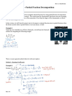 NOTES 10.2 Partial Fraction Decomposition KEY