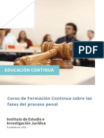 Curso de Formación Continua Sobre Las Fases Del Proceso Penal