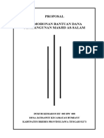 Proposal Pembangunan Masjid As-Salam