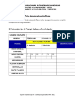 Ficha de Autovaloración Física