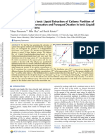 The Laws Governing Ionic Liquid Extraction of Cations-Partition of 1-Ethylpyridiium Monocation and Paraquat Dication in IL and or Water Biphasdic System