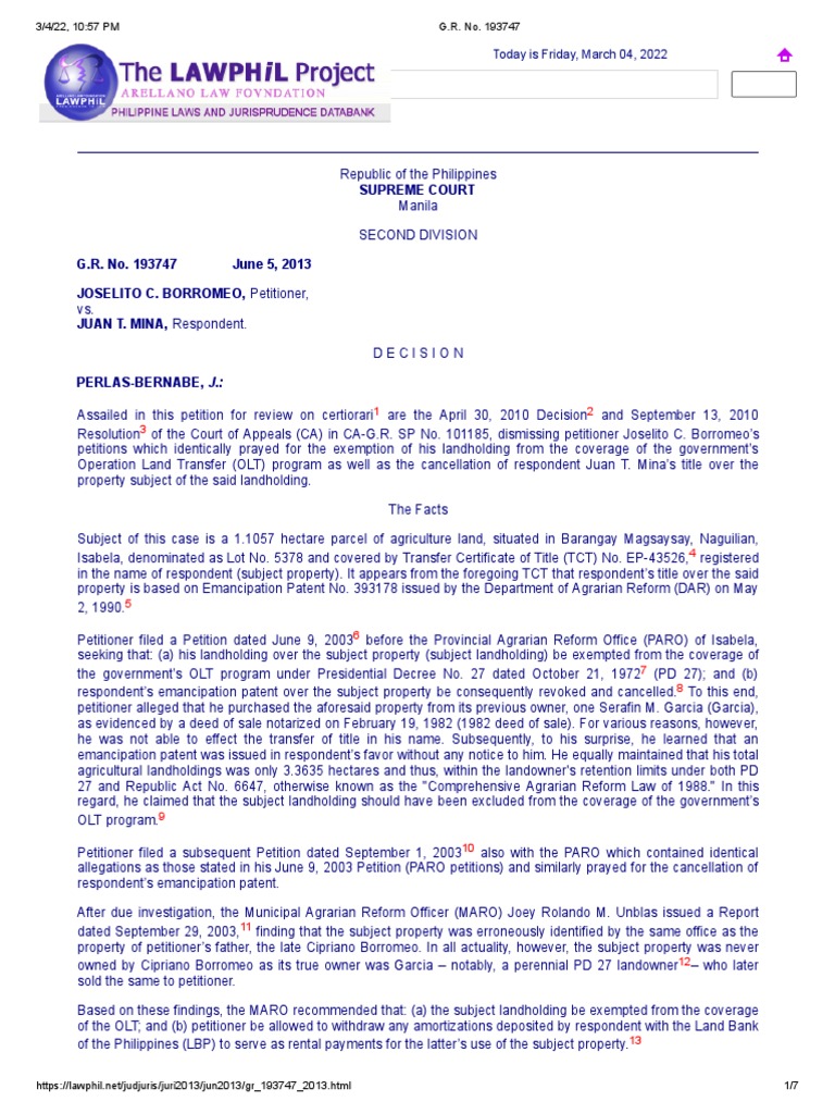 CA ruling on land ownership dispute overturned PDF Judicial Notice