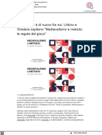 Il Medioevo È Di Nuovo Fra Noi - Vivere Urbino - It, 6 Giugno 2022