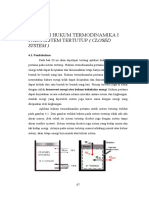 7.BAB IV. Aplikasi Hukum Thermodinamika I Pada Sistem Tertutup