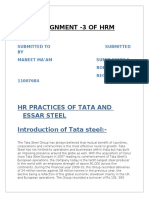 HR Practices at Tata Steel Sumit PDF Free