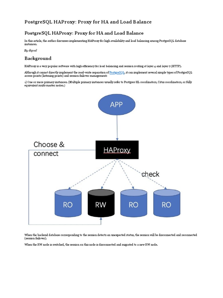 HAProxy for PostgreSQL Load Balancing | PDF | Postgre Sql | Load ...