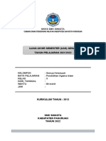 Ujian Akhir Semester (UAS) Pendidikan Agama Islam Kelas X