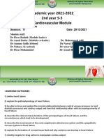 Academic Year 2021-2022 2nd Year S-3: Cardiovascular Module