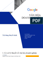 VĂN HÓA DOANH NGHIỆP GOOGLE