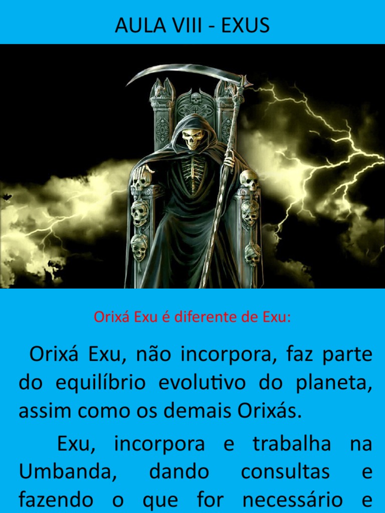 A hierarquia dos Exus e suas funções no terreiro de Umbanda | PDF ...