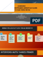 Overview Instrumen Akreditasi Klinik 2015 VS Revisi