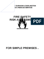 Fire Safety Risk Assessment: County Durham & Darlington Fire & Rescue Service