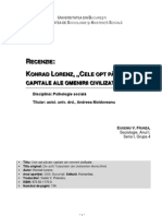 Recenzie Konrad Lorenz Cele 8 Pacate Capitale Ale Omenirii Civilizate