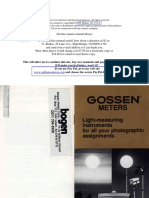 Gossen Meters