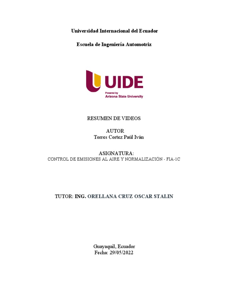 Formato Carátula-1 | PDF | Motores | Transmisión (Mecánica)