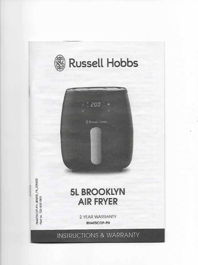 Air Fryer Manuals v1 | PDF