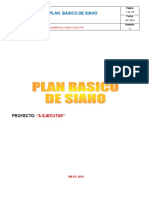 Plan básico de SIAHO para obra de ejecución