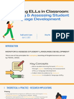 Exploring Principle 5 Monitor Assess Student Language Development