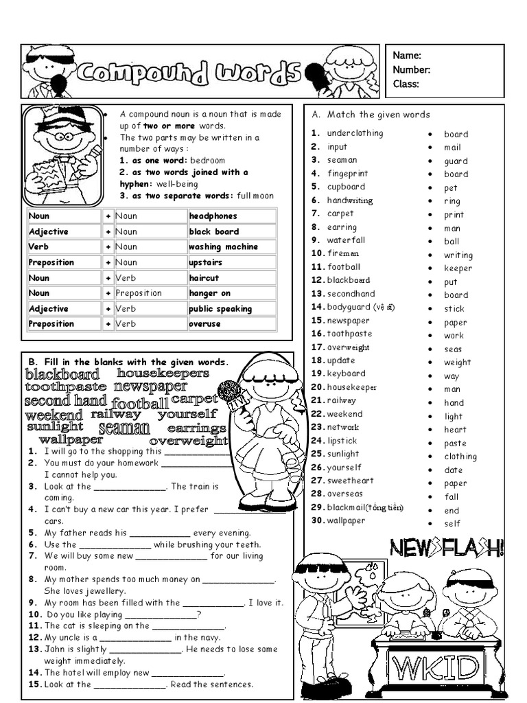 Compound Noun 11 PDF Noun Verb