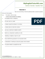 Exercise 1: Grammar Exercises: Causative Form