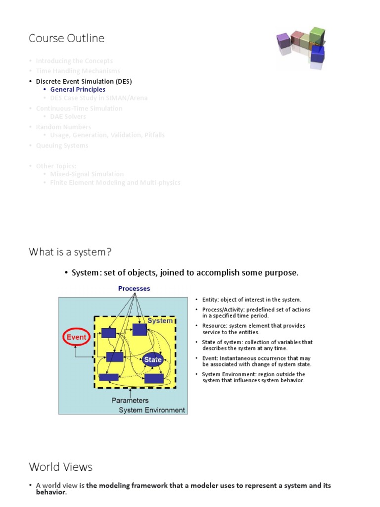 Discrete Event Simulation Course Outline | PDF | Logic Gate | Simulation