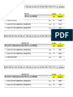 Reporte Semanal de Trabajo - Julio