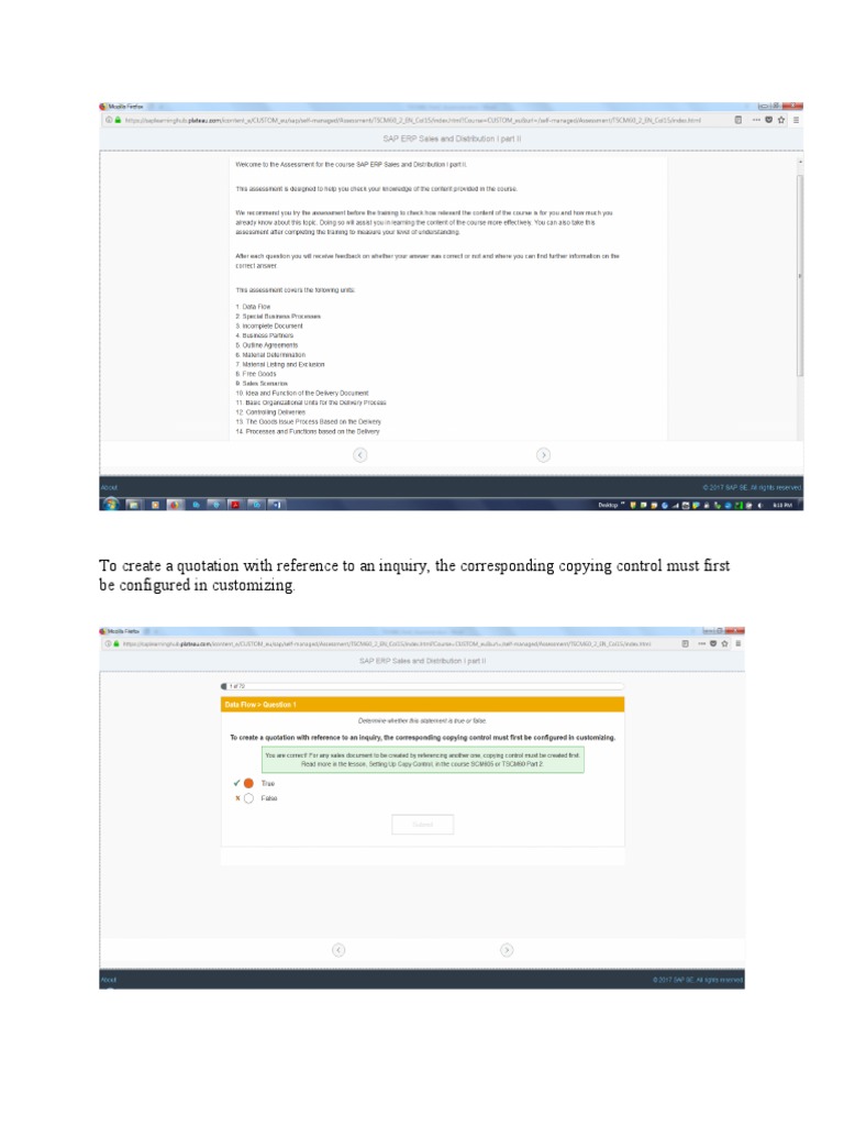 To Create A Quotation With Reference To An Inquiry, The Corresponding ...