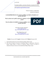 Accidentabilidad Laboral en Las Empresas Públicas y Privadas en Ecuador en El Período 2014-2015