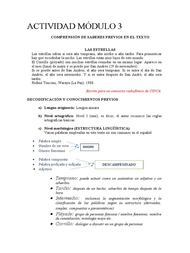 Actividad Modulo 3 | PDF