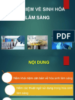 KHÁI NIỆM HÓA SINH LÂM SÀNG