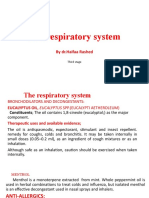The Respiratory System: by DR - Haifaa Rashed